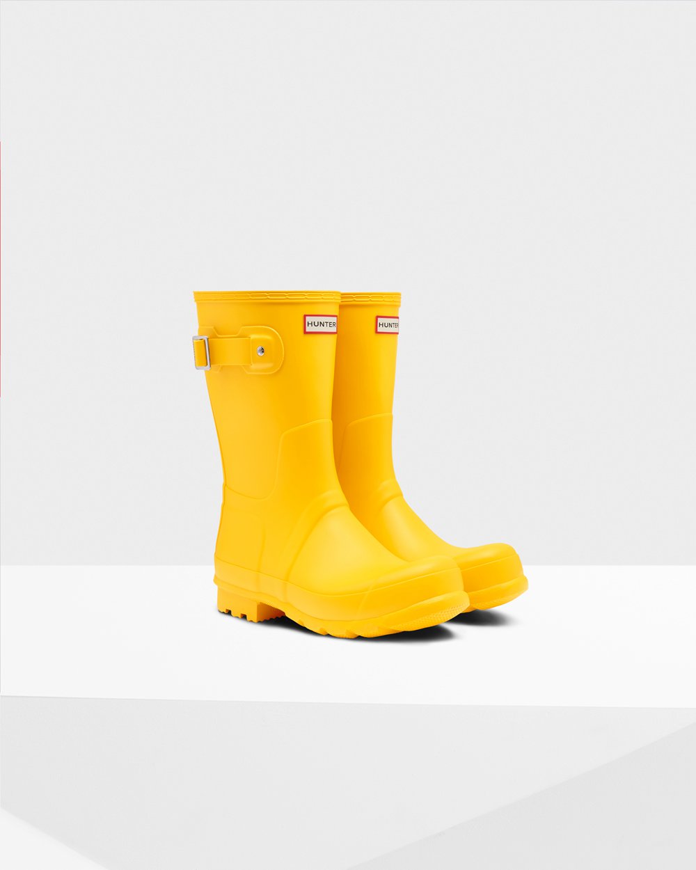 Mens Short Rain Boots - Hunter Original (71YQNAIUO) - Yellow